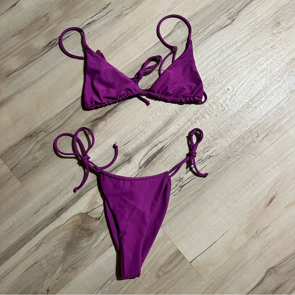 Skatie Purple Bikini Set XS